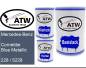 Preview: Mercedes-Benz, Cornetitie Blue Metallic, 228 / 5228: 500ml Lackdose + 500ml Klarlack + 250ml Härter - Set, von ATW Autoteile West.